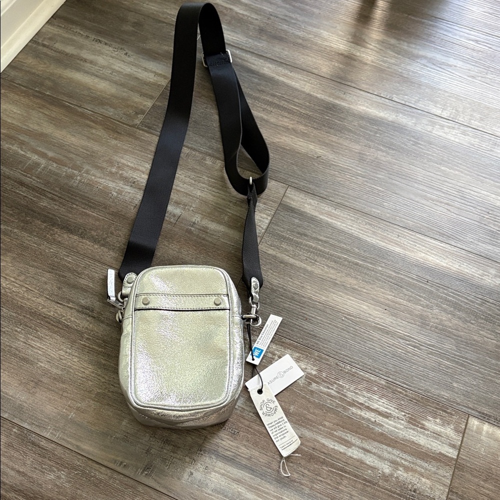 Treasure & Bond Silver Crossbody Purse NEW